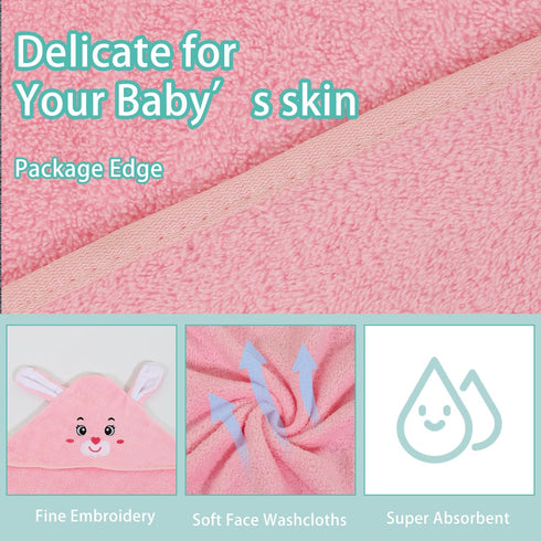 SEVDO 4Pcs Towel,31 31 1-3 Baby Hooded * in Toddler Bath Towels for Newborn Babies,Toallas de Bao para Bebe,Organic