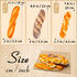 Meiwlong 5pcs Set,Realistic Fake Bread Artificial Bread for Display, Fake French Baguette Loaf of Bread Prop for Bakery