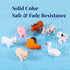 XY-WQ No Hole Bath Toys for Infants 6-12 & Toddlers 1-3, 8 Pcs Animal Bathtub Toys with Mesh Bag