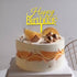 10 PCS Gold Acrylic Happy Birthday Cake Topper, Cupcake Topper Birthday Supplies Decorations