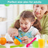 20 Pcs Kids Plastic Utensils Forks and Spoons Set, Reusable Toddler Silverware Cutlery Set, BPA Free