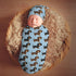 Set KiuLoam Cartoon Funny Cute Dachshunds Dog Newborn Swaddle Blanket with Hat Soft Baby Receiving Blankets Baby