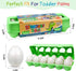 Matching Easter Dinosaurs Eggs for Toddlers, 12 pcs Color & Shape Puzzle Toy, Montessori Educational Gifts for Kids 2-4