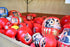 Daruma Doll 3.7 Inch Tall (Red), Paper-Mache, Handcrafted Traditional Crafts from Japan