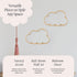 Set 2 BEBE BASK Handmade Wicker Cloud Dcor of - Rattan Cloud Decorations - Dcor for Bedroom and Baby Nursery Wall