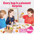 50 Pack Set Mini Food Blind Bags for Kids - Small Dollhouse Accessories & Party Favors with Tiny Resin Food Toys