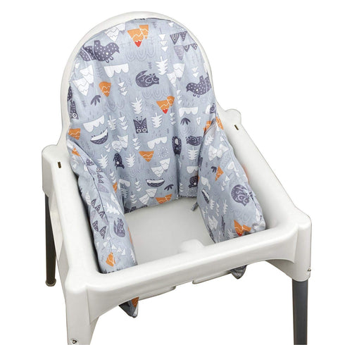 ZARPMA Inflatable Inner Cover for IKEA Antilop Highchair - Cotton Fabric Cover Only, Grey