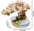 Mini Building Blocks Sakura Plant Bonsai Model Set, Creative DIY Cherry Blossom Flower Botanical Collection