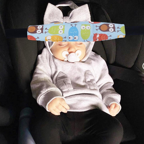Naturahand 3 Pcs Baby Head Support Band for Stroller Car Seat Neck Relief Strap Headrest for Sleeping Traveling Head