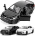 1:36 Camry XSE Car Model, Diecast Pull Back Toy Car, Doors Open, Collection Kids Gift (Black)
