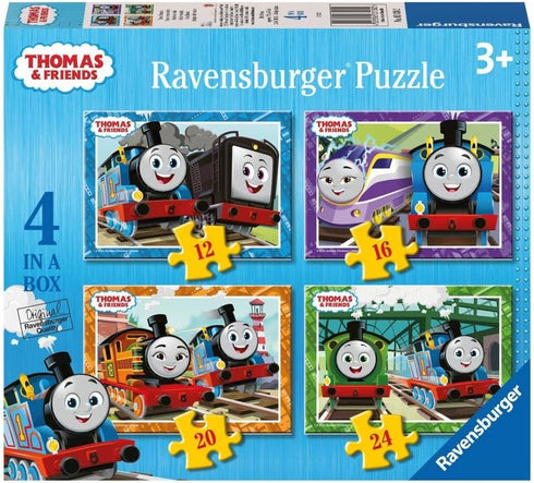 Ravensburger Thomas & Friends Jigsaw Puzzles for Kids Age 3 Years Up - 4 in a Box (12, 16, 20, 24 Pieces)
