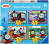 Ravensburger Thomas & Friends Jigsaw Puzzles for Kids Age 3 Years Up - 4 in a Box (12, 16, 20, 24 Pieces)