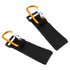 SWETRACE Stroller Hooks Aluminum Alloy with Pu Strap, Anti-Slip Pram Clips for Diaper