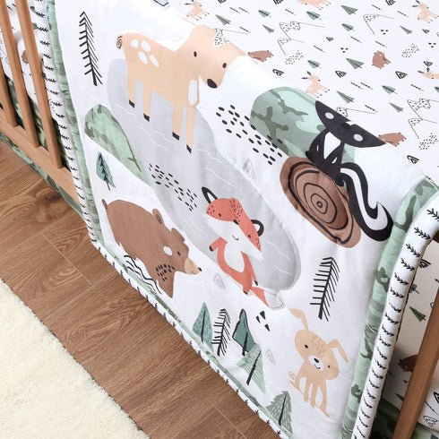 3 Set Set The Peanutshell Piece Baby Crib Bedding for Boys - Newborn, Infant & Toddler Nursery Bed Decor with Fitted