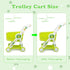 31PCS 3+ Supermarket Shopping Cart for Kids, Shopping Trolley Cart Toy with Play Food Shop Accessories, Pretend Play