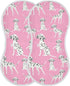 Dalmatian Dogs On Pink Muslin Burp Cloths for Baby, 2 Pack 100% Cotton Washcloths for Boy and Girl