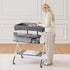 VEVOR Baby Changing Table, Foldable Diaper Change Station with Side Basket, Adjustable Height Changing Table