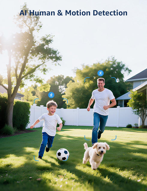 Lepro 2K 2-Way Security Indoor & Outdoor Camera for Baby Care, Pet Monitoring, Remote Intercom, Night Vision, Audio
