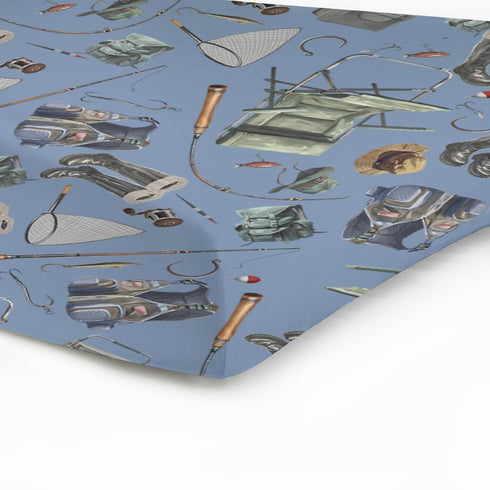 Fishing Changing Pad Cover, Soft Breathable Sheets for Boys, 32"x16" Fishing Lovers Gift