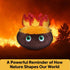 Thunderheads Wildfire Plushie, STEM Tool for Exploring Climate, Natural Disasters & Earth Science, Eco-Conscious