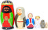 Nesting Doll Holy Family - The Nativity Family Wooden Nesting Dolls Matryoshka Figurines - Set of 5 Dolls (Brown)