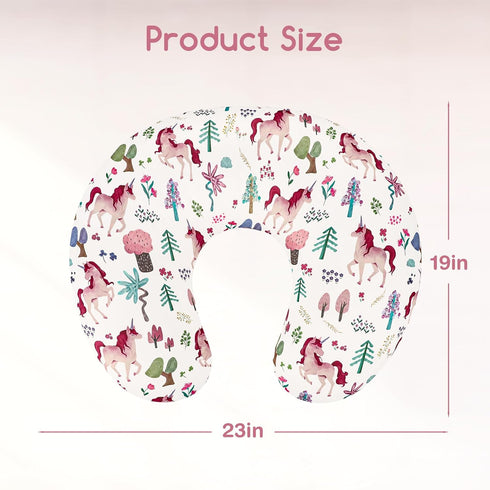 Nursing Pillow Cover, Stretchy and Soft Pillow Slipcover for Baby Boys Girls, Breastfeeding Pillow Covers for Newborn