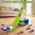 3 4 5 6 7 8 2 Playset 25-in 6 Kids Toys for Years Old Boys, Carrier Truck Transport Car Toys, Foldable Layer Car Race