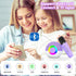 goopow 3 4 5 6 7 8+ (Purple-2MIC) Mini Karaoke Machine Speaker for Kids Adults, Portable Bluetooth Microphone Song Toys
