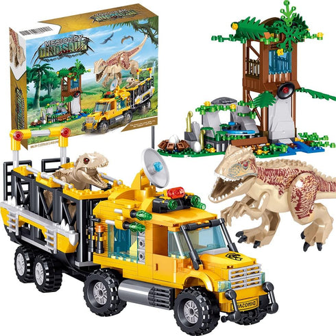 Mesiondy Dinosaurs Building Blocks Set, 546 Pcs Dinosaur Toys for Age 8-14 Years, Dinosaur Park World, Birthday Gifts