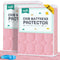 Biloban Crib Mattress Protector 2 Pack, Waterproof, Quilted, Absorbent, Noiseless, 52" x