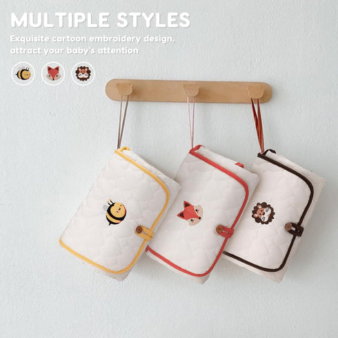 SONARIN Cute Portable Baby Changing Mat,Waterproof Folding Diaper Changing Pad Lightweight Travel Nappy Changing Mat
