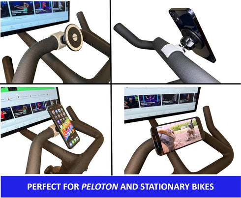 Magnetic Phone Holder for Stroller, Stationary Bike, Compatible with MagSafe, Stable & Secure