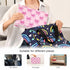 Msyxl Portable Changing Pad for Baby - Pink Bows Waterproof Diaper Changing Mat Travel Changing Pad with Built