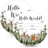 Yuzioey Birth Stat Sign for Newborn, Adventure Awaits Baby Announcement, Mountain Hello World