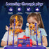 Set 4 5 6 7 8+ Electric STEM Toys Train for Kids, Floating Ball Science Toy with Adjustable Airflow, Hand-Eye