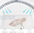Self-Locked,1200 Holes/Inch 55" 27" 51" Lazyzzzz Crib Tent, Pop Up Mosquito Crib Net with Double Zipper Mesh to Keep