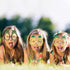 Weewooday 3 Pairs Tropical Pineapple Sunglasses, Novelty Fruit Shape Glasses for Hawaiian Luau Party