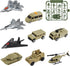 28 Inches deAO Aircraft Carrier Toy Army Men with Scale Model Warplanes Warships Military Vehicles Battleship Planes