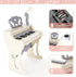 deAO Piano Toy Keyboard for Kids, 25 Keys Music Instrument with Microphone, Birthday Gift for Girls, White