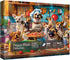 Dog Puppy Pizza Puzzles for Adults 1000 Pieces, Food Kitchen Jigsaw Puzzle, Animals Funny Puzzles