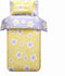 MEJU Star Yellow 100% Cotton Duvet Cover 43" X 59" + Pillowcase 13"
