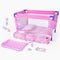 BABESIDE Baby Doll Crib Playset with Bedding & Accessories, Portable Baby Doll