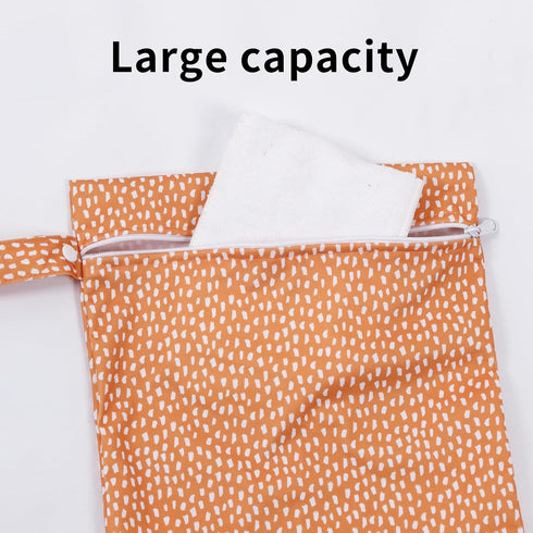 Happy Flute 3 Set Baby,11.8x15.7inch (YMX002-S11) Wet Bag Storage Bag Zipper Waterproof Washable Travel Bags, Beach