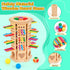 WhimsiPlay 42-Stick 3 4 5 6 Counting, Montessori Wooden Board Game, Dice Game, Math Puzzle Toy for Kids Years Old