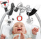 Car Seat Toys for Babies 0-3 Months, Spiral Stroller Toys, High Contrast Black and White Baby Toys