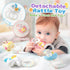 Mini Tudou Baby Musical Mobile Crib with Music and Lights, Timing Function, Projection, Take-Along Rattle and Music Box