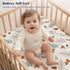 3 Pack 28x52 Inches PHF Soft Leaf&Mushroom Crib Sheets Fitted, Comfy Breathable Baby Sheets for Boys Girls, Fits