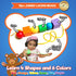 Set 2-in-1 12 12 Jumbo Beads & Bolts Game - Fine Motor Matching Educational Stringing & Twisting Toys for Toddlers