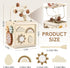 1+ 12-18 1 2 3 1-3 Vanplay Montessori Toys for Year Old Girls Boy Gifts, Wooden Sensory Activity Cube for Babies