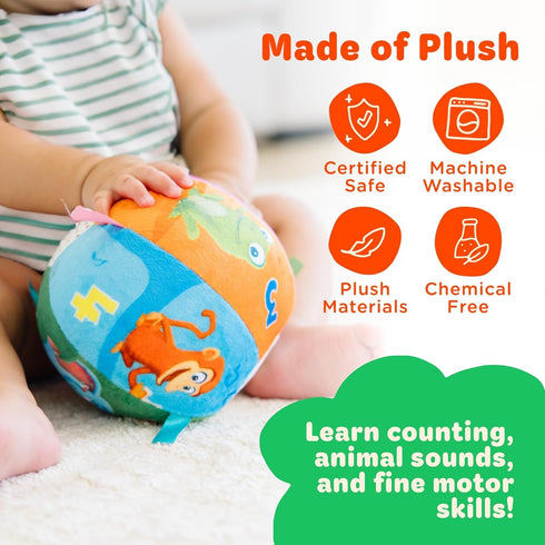 Move2Play Hilariously Interactive Baby Ball with Music & Sound Effects, 1st Birthday Gift for Boys & Girls